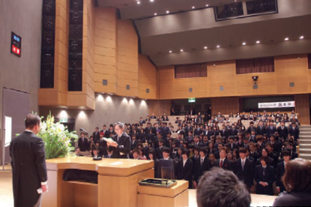 卒業式（飛鳥未来高等学校　仙台キャンパス）