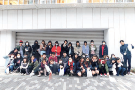 奉仕活動（飛鳥未来きずな高等学校　立川キャンパス）