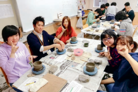 陶芸教室（飛鳥未来きずな高等学校　立川キャンパス）