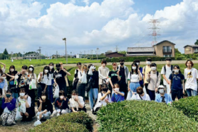 お茶摘み（飛鳥未来きずな高等学校　静岡キャンパス）